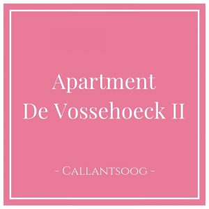 Apartment De Vossehoeck II, Callantsoog, Holland