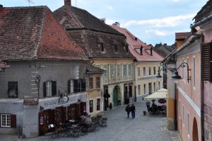Restaurants in the lower town of Sibiu