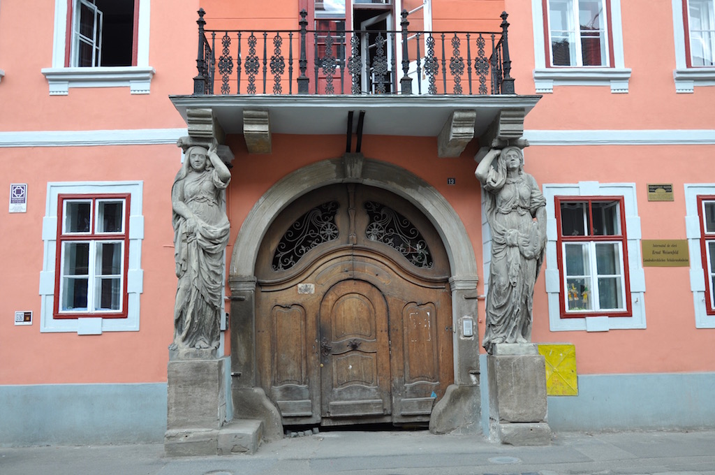 Beautiful house entrance in Sibiu
