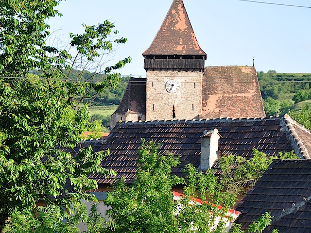 Fortified church in Frauendorf, Axente Sever, Transylvania, Romania