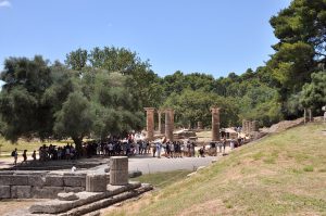 Ruinen in der Ausgrabungsstätte Olympia