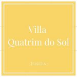 Villa Quatrim do Sol, Fuseta, Moncarapacho, Portugal on Charming Family Escapes