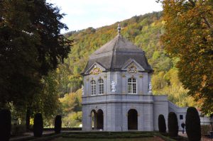 Pavillon im ehemaligen Lustgarten der Abtei in Echternach, Luxemburg