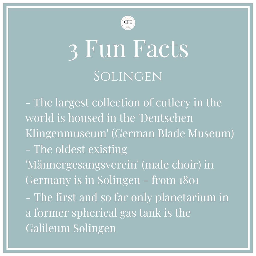 3 Fun Facts Solingen