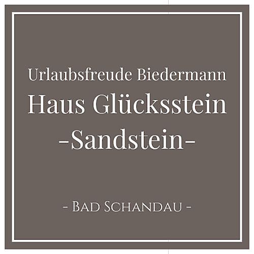 Urlaubsfreude Biedermann Haus Glücksstein -Sandstein- Ferienwohnung in Bad Schandau in der Sächsischen Schweiz, Deutschland - 1