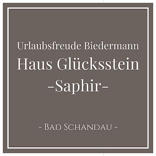 Urlaubsfreude Biedermann Haus Glücksstein -Saphir- Ferienwohnung in Bad Schandau in der Sächsischen Schweiz, Deutschland - 1